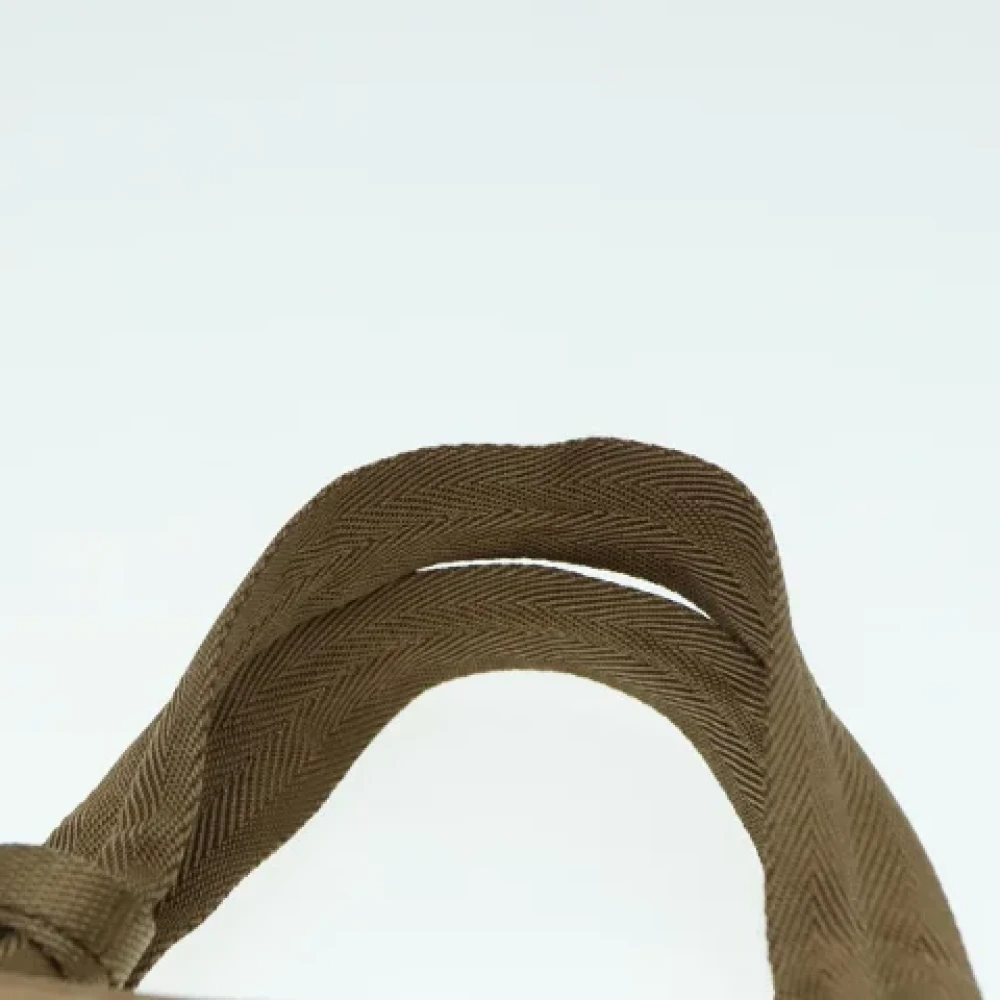 Prada Vintage Pre-owned Nylon handbags Brown Dames