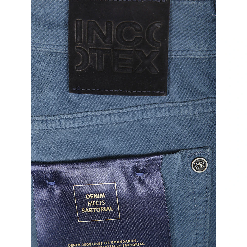 Incotex Vintage Stretch 5-Pocket Jeans Blue Heren