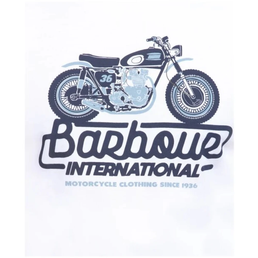 Barbour Modern Reflex T-Shirt White Heren