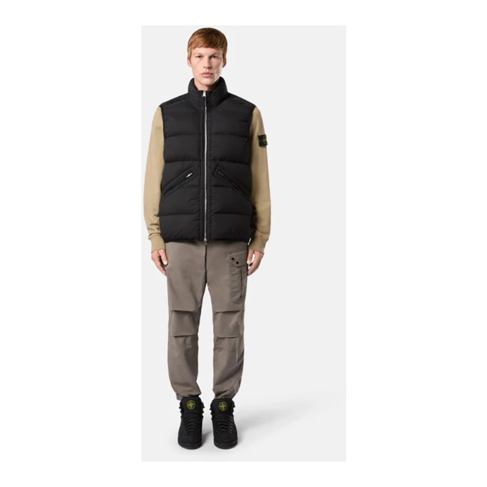 Stone Island Seamless Tunnel Nylon Down Gilet Black Heren