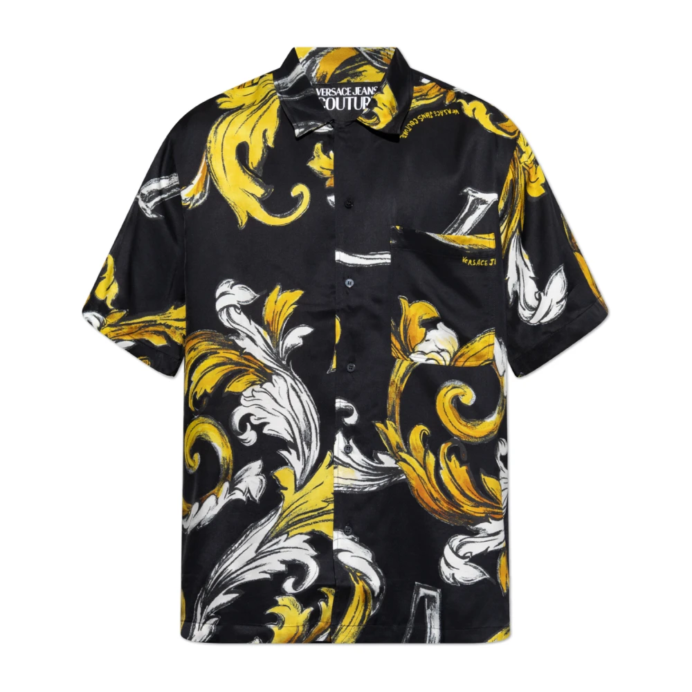 Versace Jeans Couture Shirt met logo Black Heren