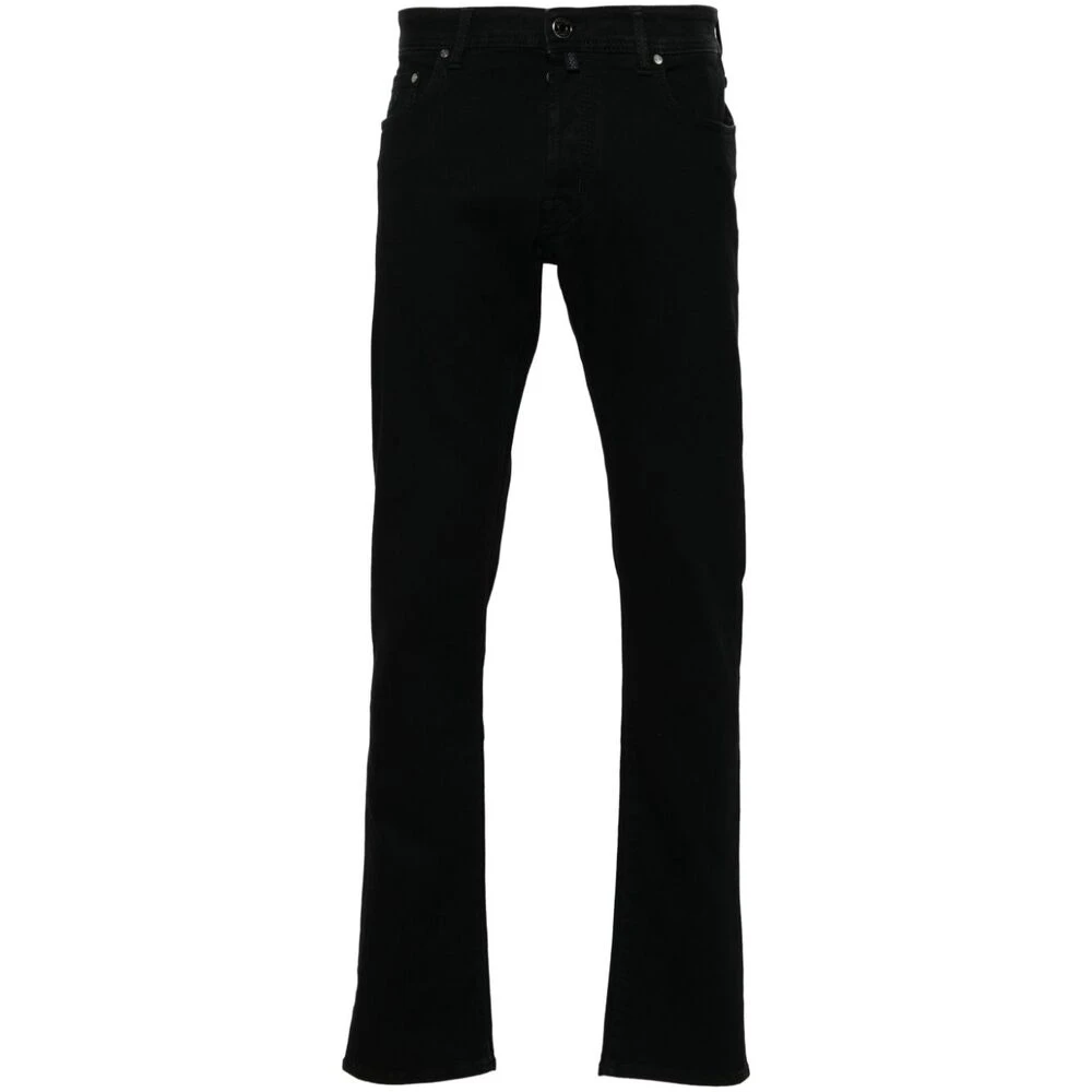 Jacob Cohën Zwarte Denim Slim Fit Jeans Black Heren