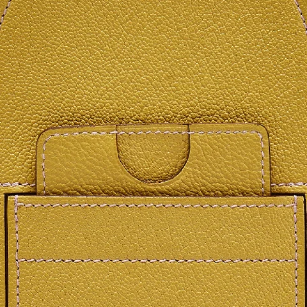 Hermès Vintage Pre-owned Leather home-office Yellow Dames