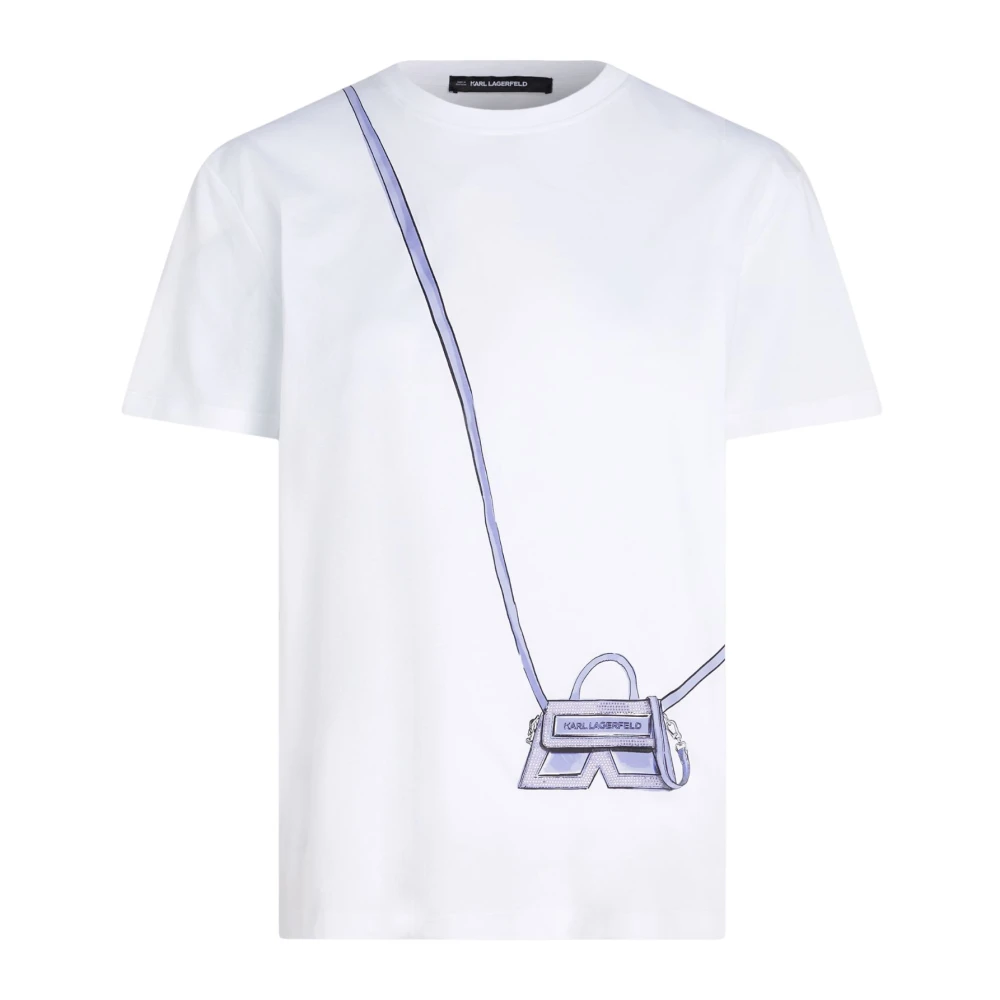 Karl Lagerfeld Baltisk T-tröja med väskdesign White, Dam