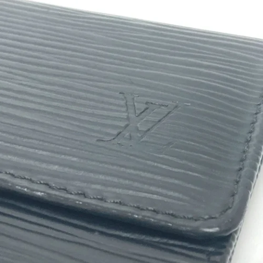 Louis Vuitton Vintage Pre-owned Leather key-holders Black Dames
