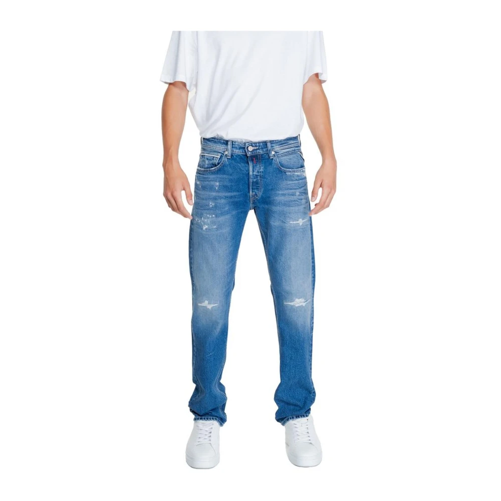 Replay Stretch Katoenmix Jeans Blue Heren