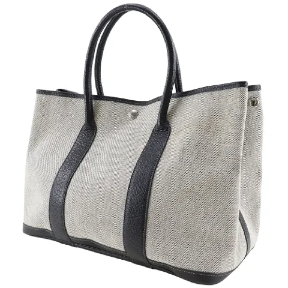 Hermès Vintage Pre-owned Canvas totes Gray Dames