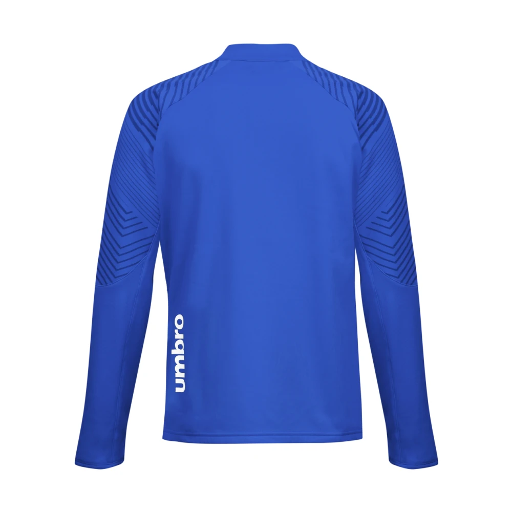 Umbro Lange Mouw Half Zip Sport T-shirt Blue Heren