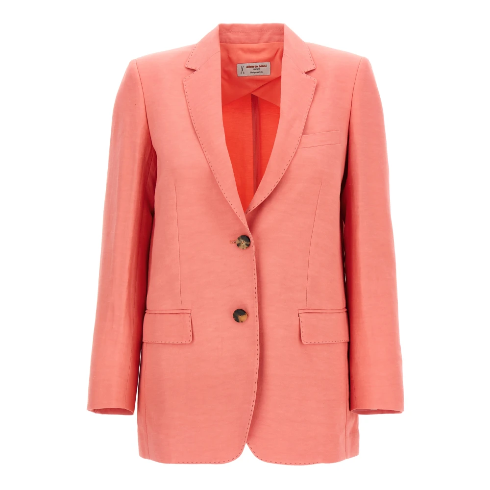 Alberto Biani Women's Pink Blazers, L, America Blazer