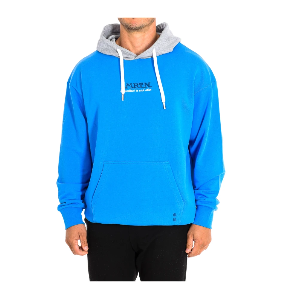 La Martina Men's Blue Hooded Sweatshirt - Hoodies - Xs - Sweatshirts & Hoodies
