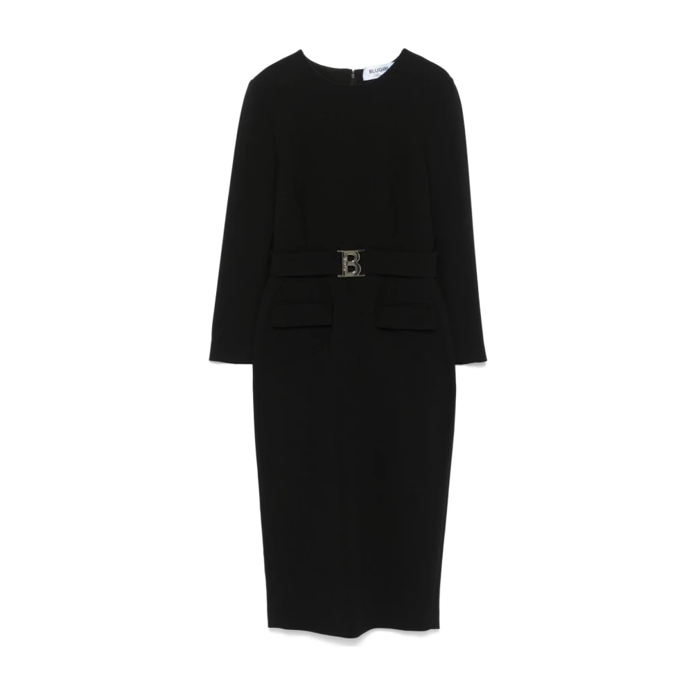 Blugirl Zwarte Jurk met Dart Detailering Black Dames