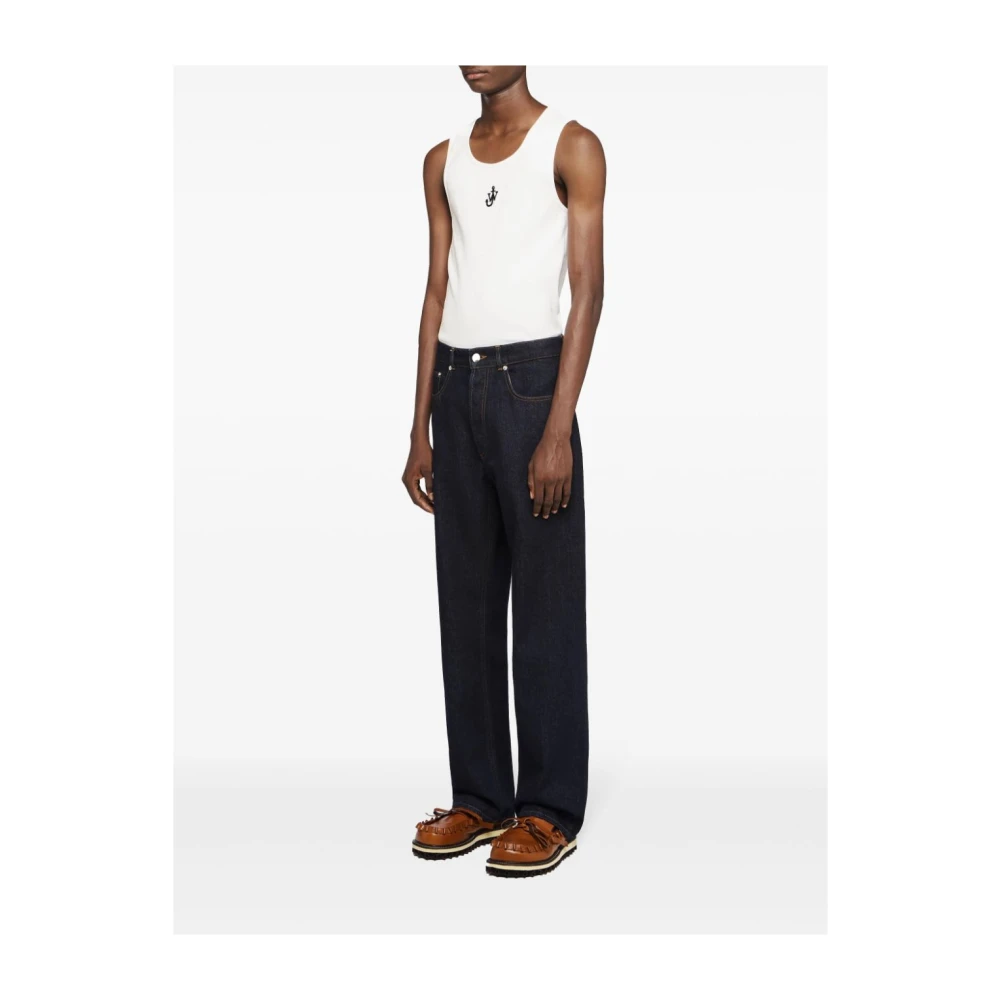 JW Anderson Blauwe Denim Jeans Blue Heren