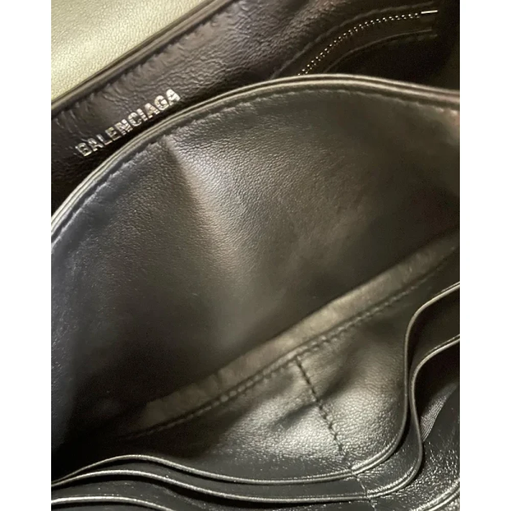 Balenciaga Vintage Pre-owned Leather crossbody-bags Gray Dames
