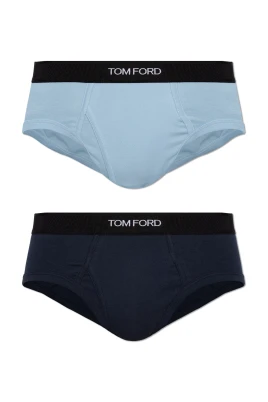 Tvåpack briefs med logga