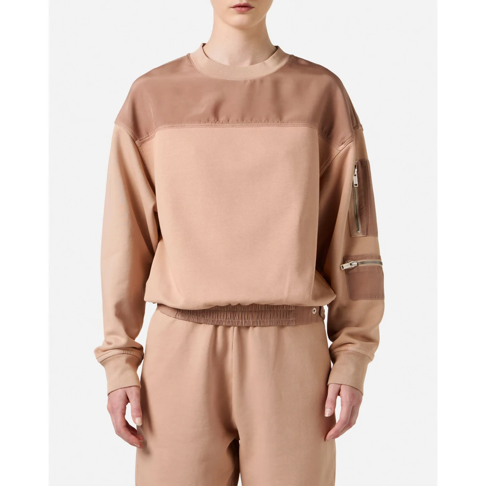 Iceberg Blush katoenen crewneck sweatshirt Pink Dames