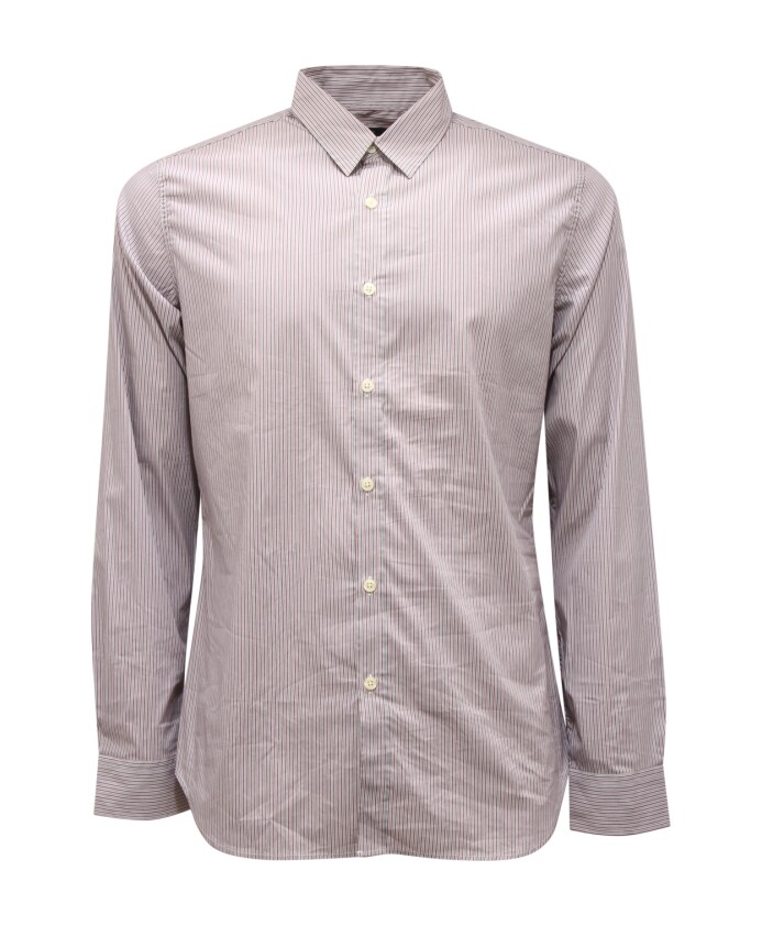 slim-fit-stribet-skjorte-gron-bordeaux-hvid