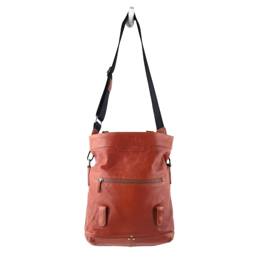 Jérôme Dreyfuss Pre-owned Leather shoulder-bags Brown Dames