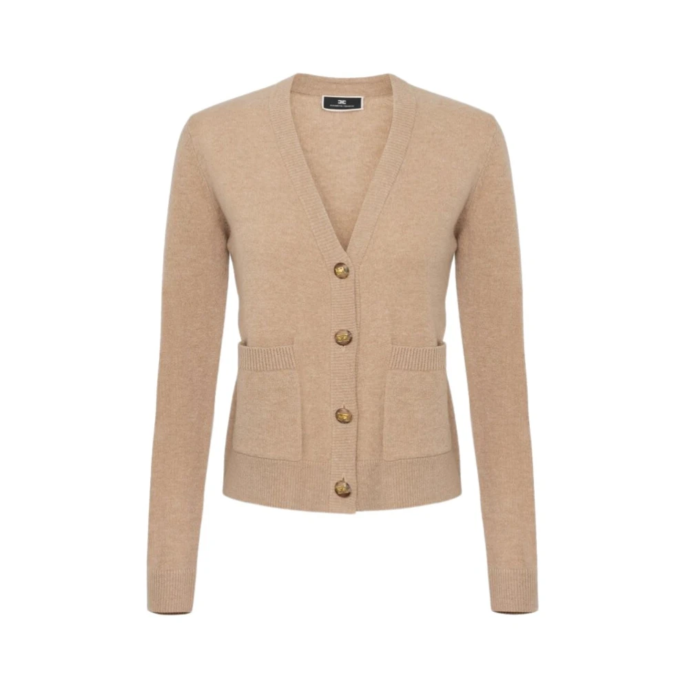 Elisabetta Franchi Stijlvolle Sweater Collectie Beige Dames