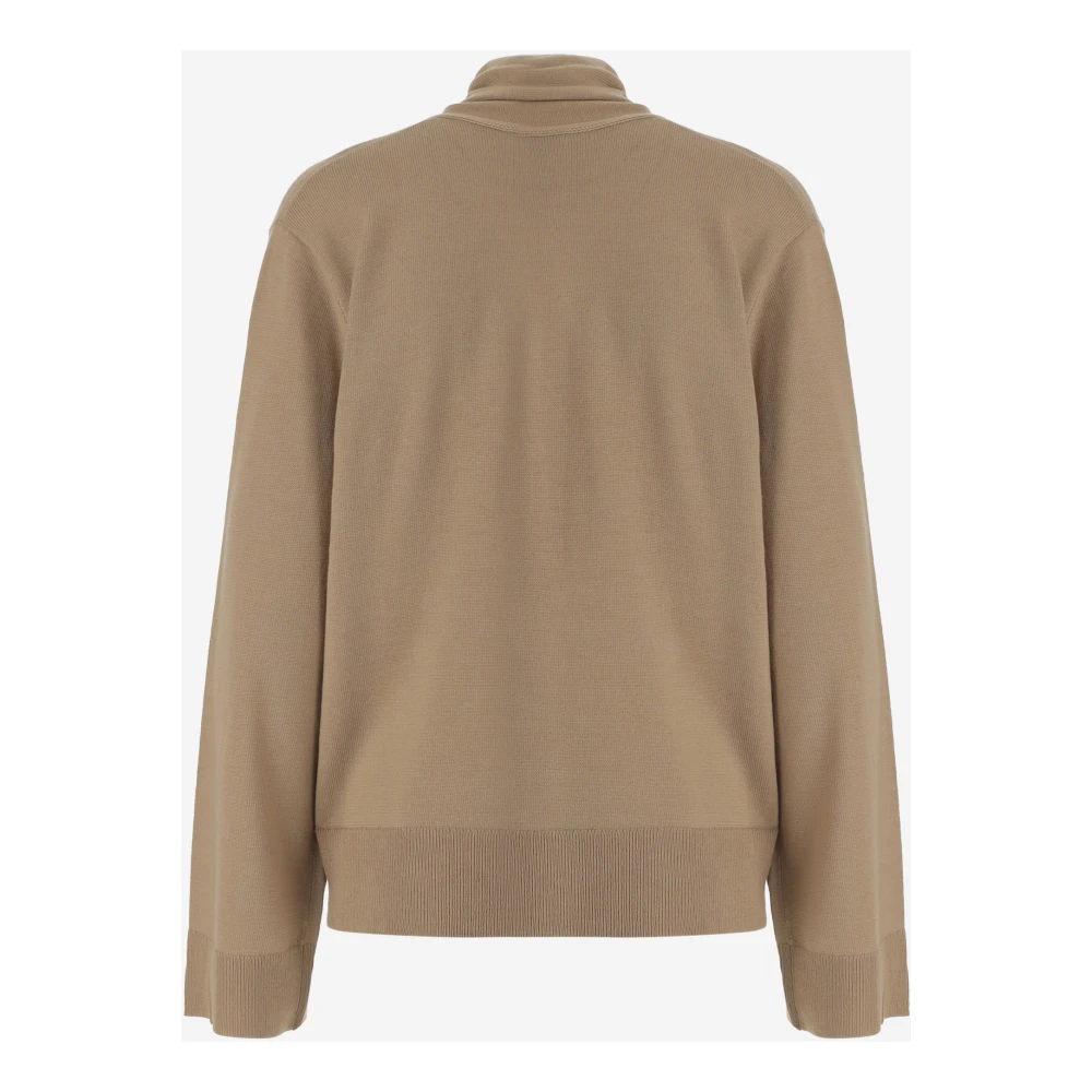 By Malene Birger Wollen V-hals Trui met Sjaal By Herenne Birger Beige Dames