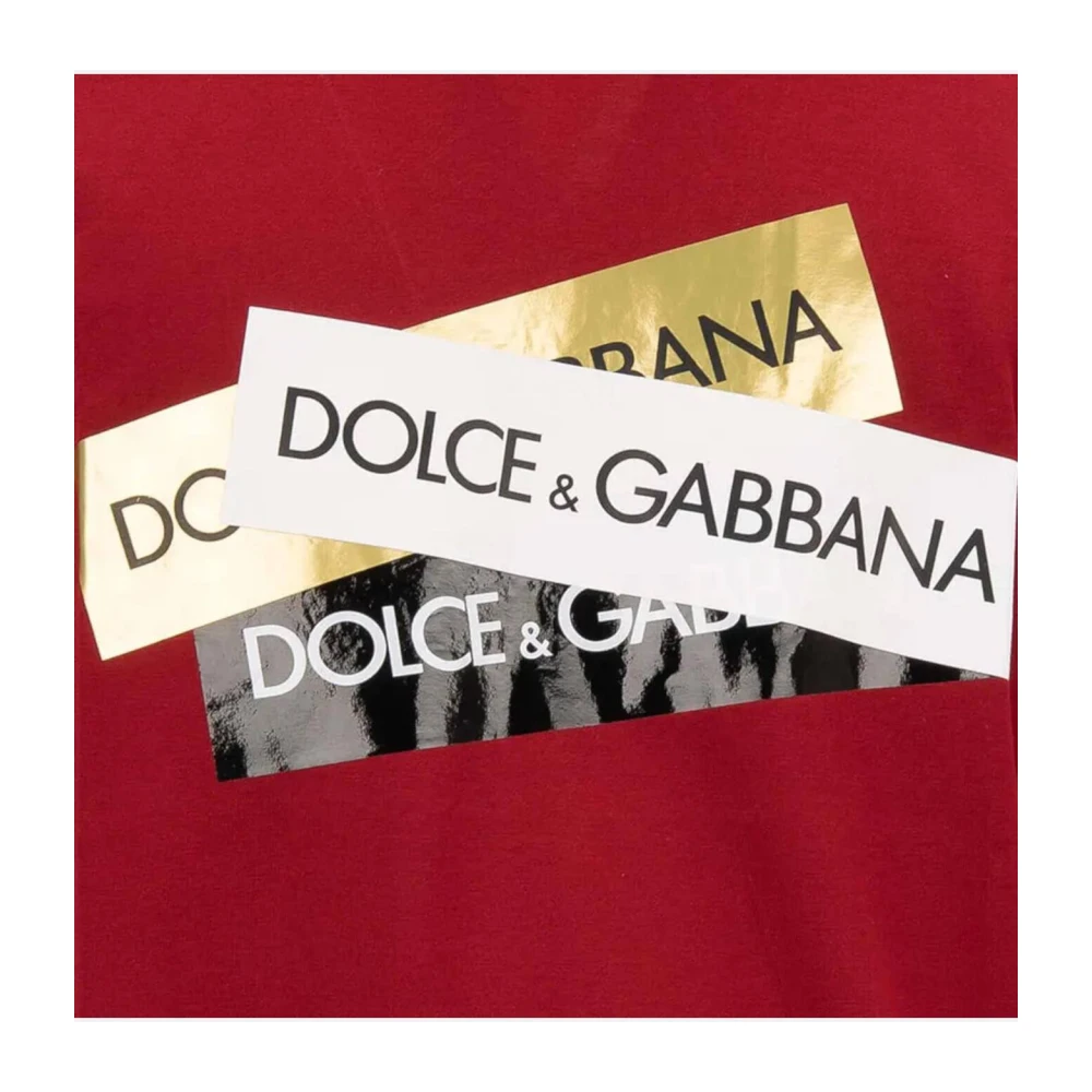 Dolce & Gabbana Heren Korte Mouw Mode T-shirt Red Heren