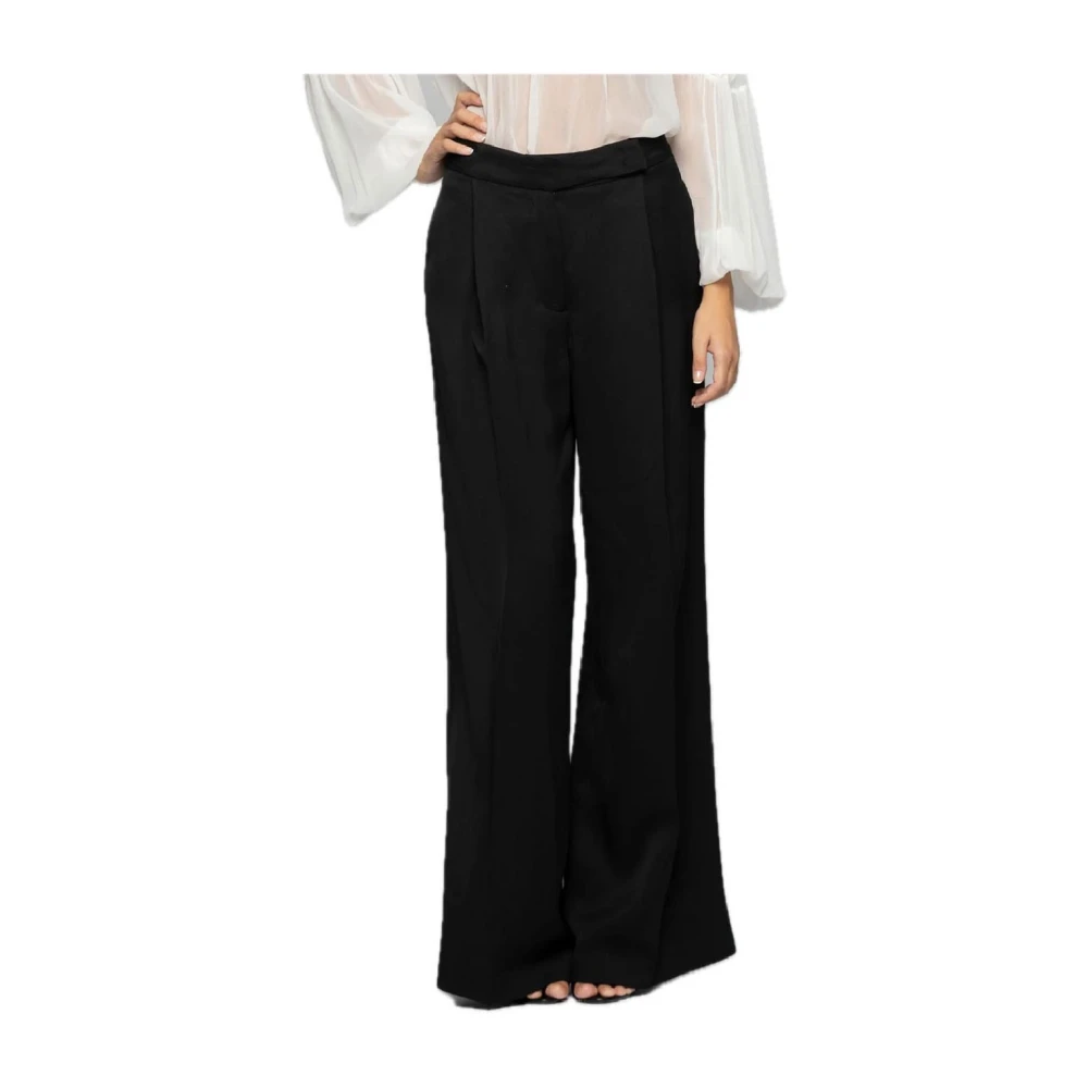 Kocca Zwarte Palazzo Broek Black Dames