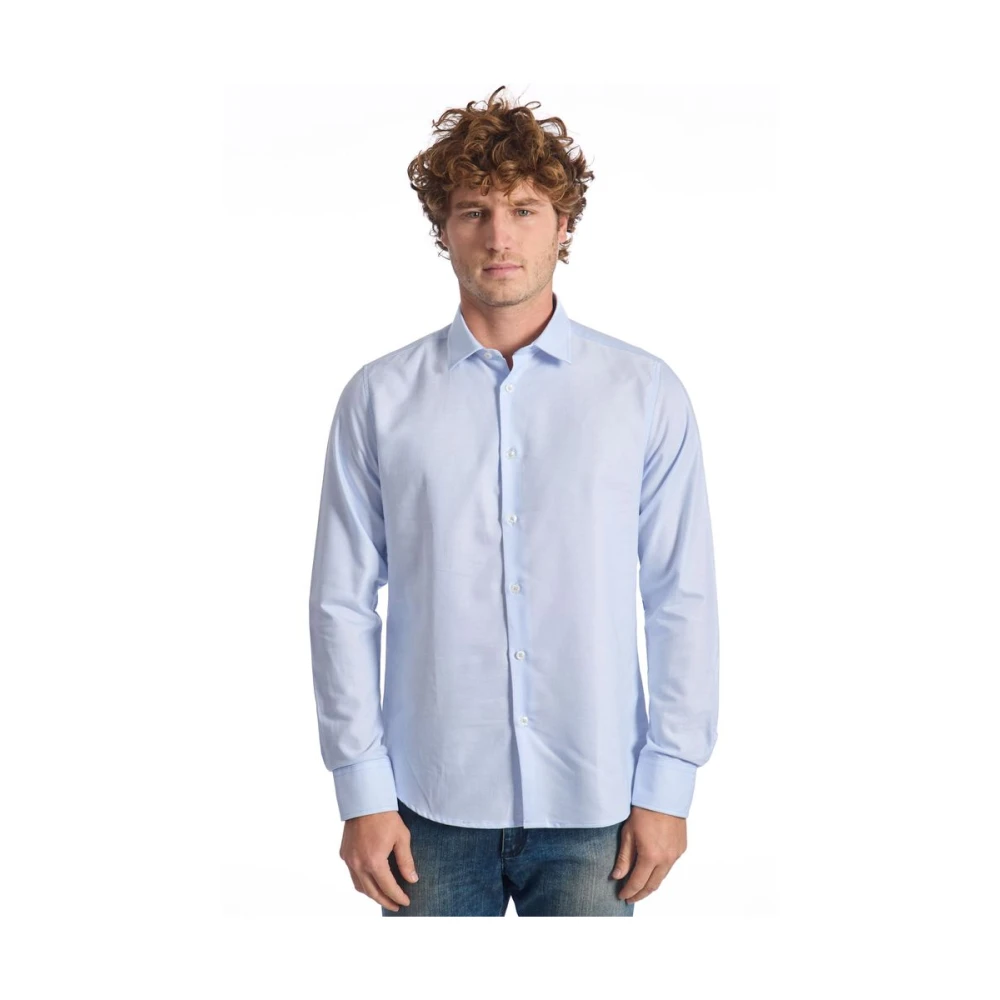 Baldinini Tijdloze Elegantie Overhemd met Lange Mouwen Blue Heren