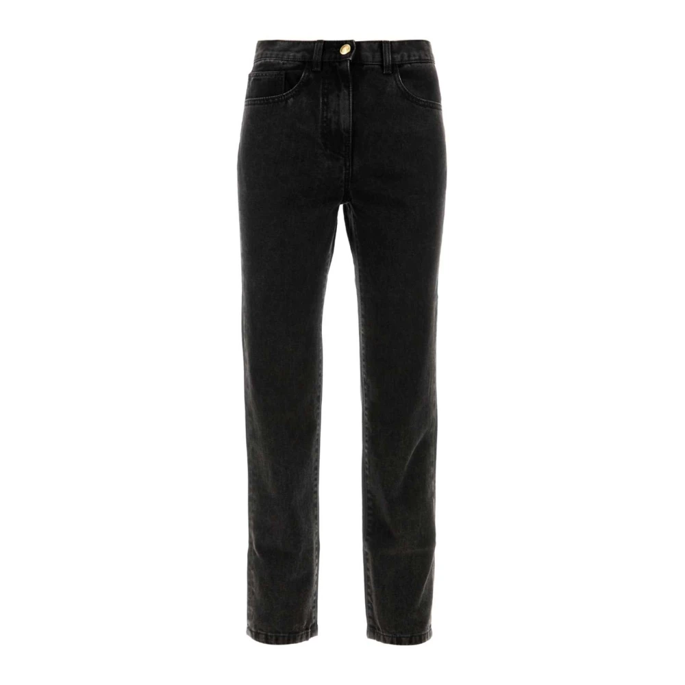 Palm Angels Klassieke Zwarte Denim Jeans Black Dames