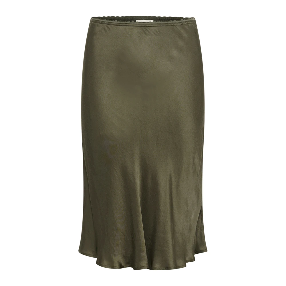 Part Two Hoge taille rok in Kalamata Green Dames
