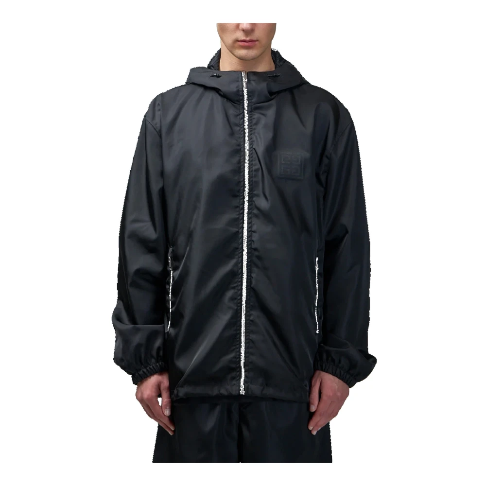 Givenchy 4G Windbreaker met Capuchon en Rits Black Heren
