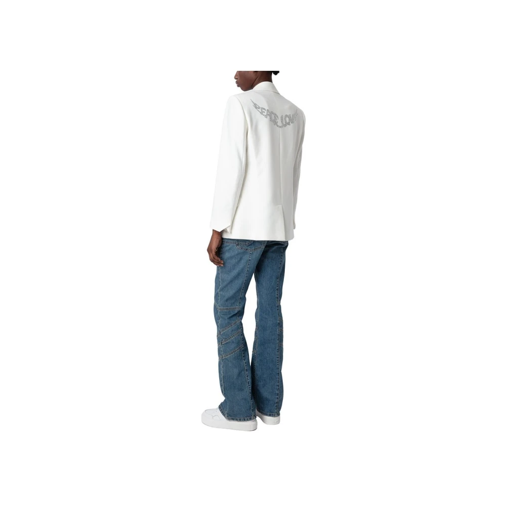 Zadig & Voltaire Stijlvolle Sako Mode White Dames