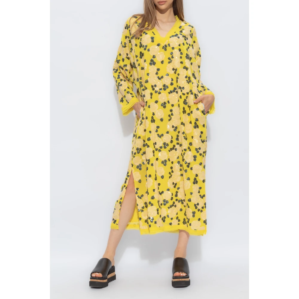 Munthe Jurk met applicaties Yellow Dames