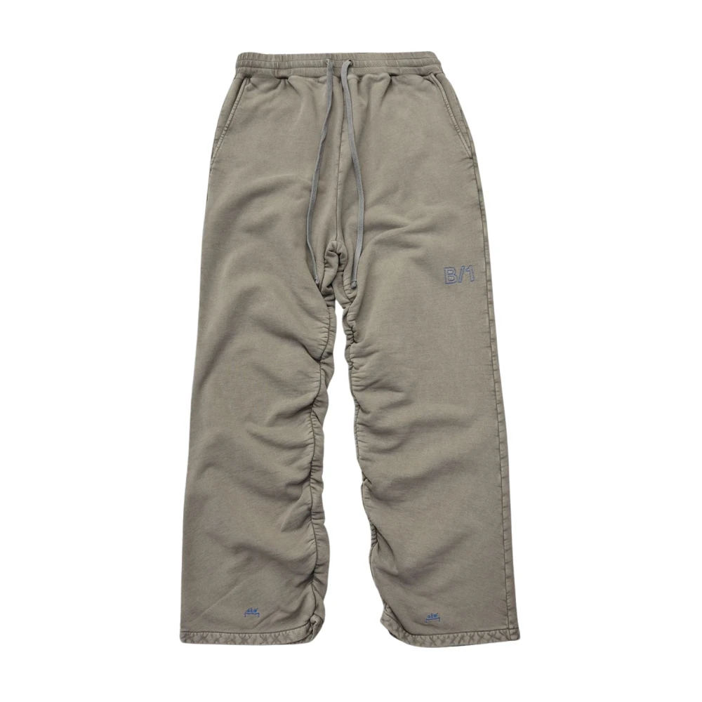 A-Cold-Wall Zwarte Gewassen Sweatpant Shroud Gray Heren