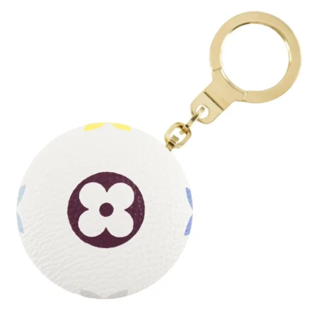 Louis Vuitton Vintage Pre-owned Fabric key-holders White Dames