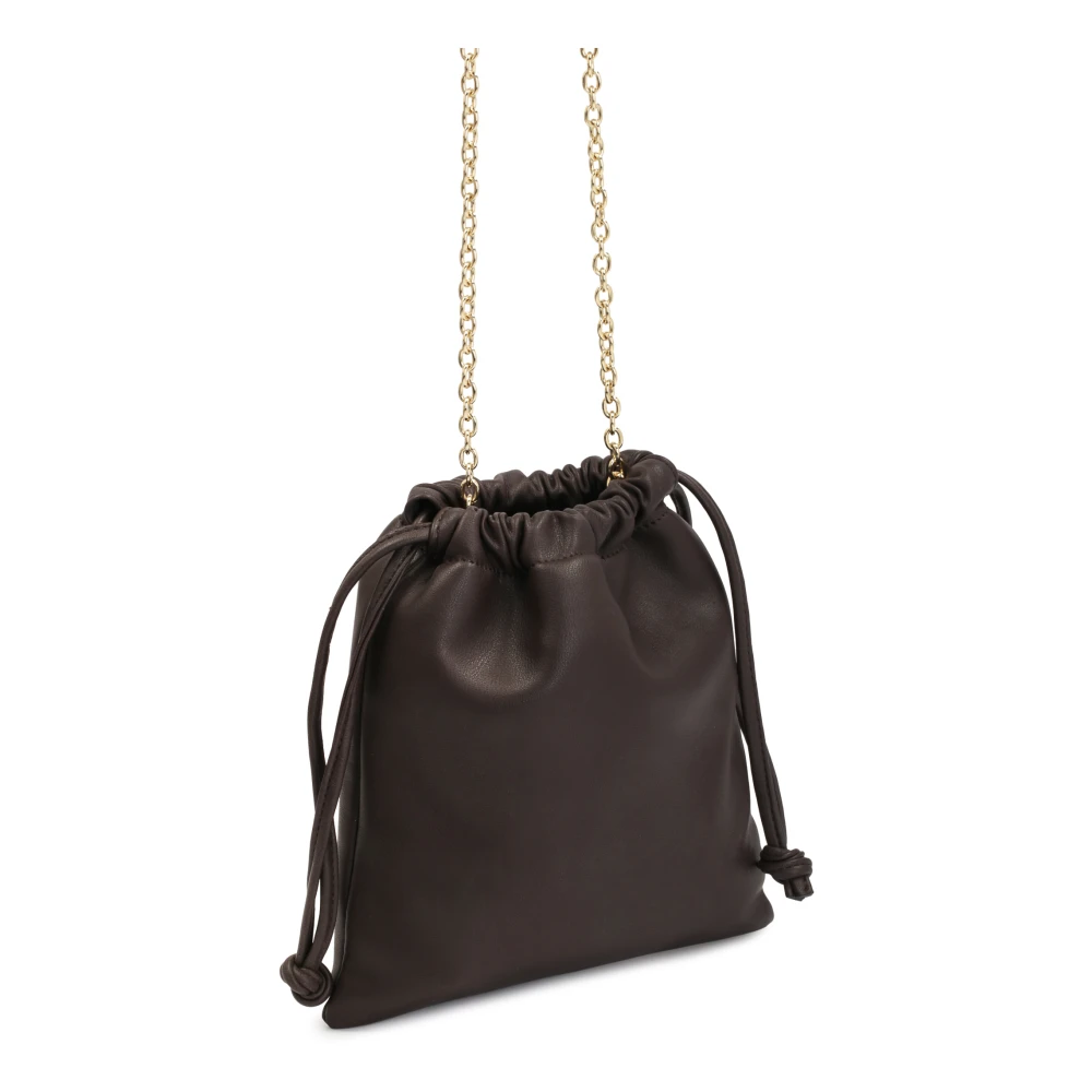 Kazar Kleine leren zak op een ketting Brown Dames