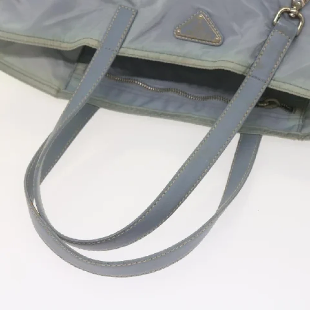 Prada Vintage Pre-owned Nylon totes Blue Dames
