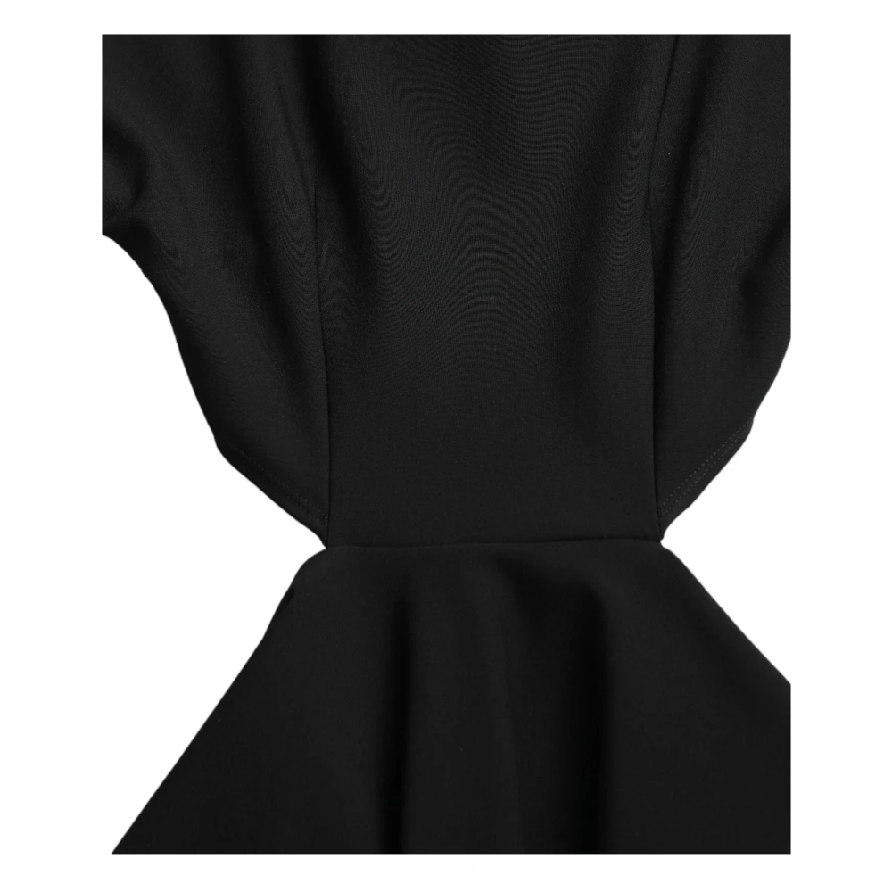 Dolce & Gabbana Zwart Cut-Out A-Lijn Mini Jurk Black Dames