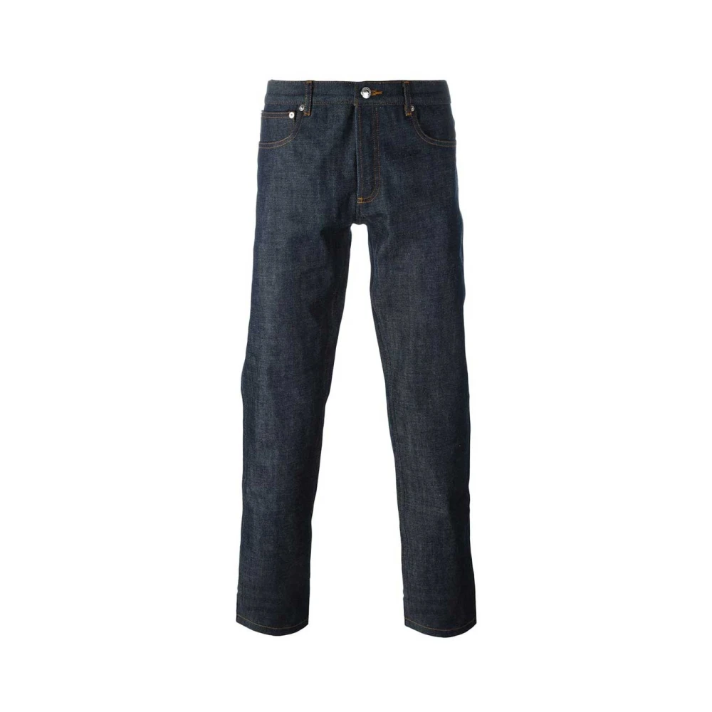 A.p.c. Men's Blue Straight Fit Jeans, W30, Indigo Denim Trousers Petit Standard