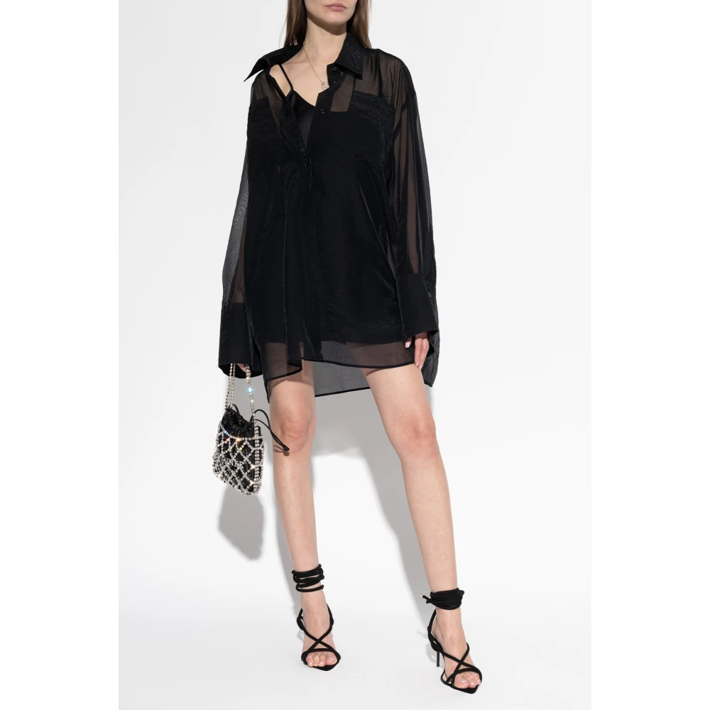 Off White Overhemdjurk Black Dames