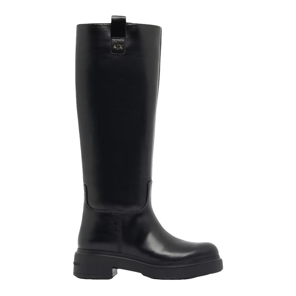 Armani Exchange Donna Nero - Stivali Al Ginocchio - Shoes - 41 Eu