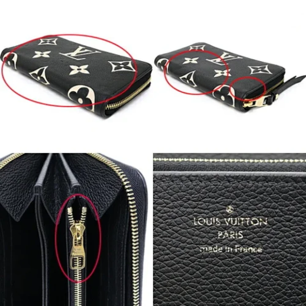 Louis Vuitton Vintage Pre-owned Leather wallets Black Dames