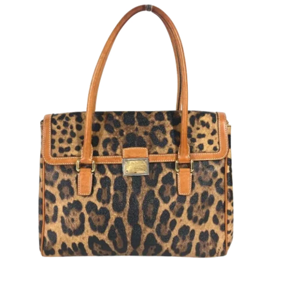 Dolce & Gabbana Pre-owned Fabric totes Brown Dames