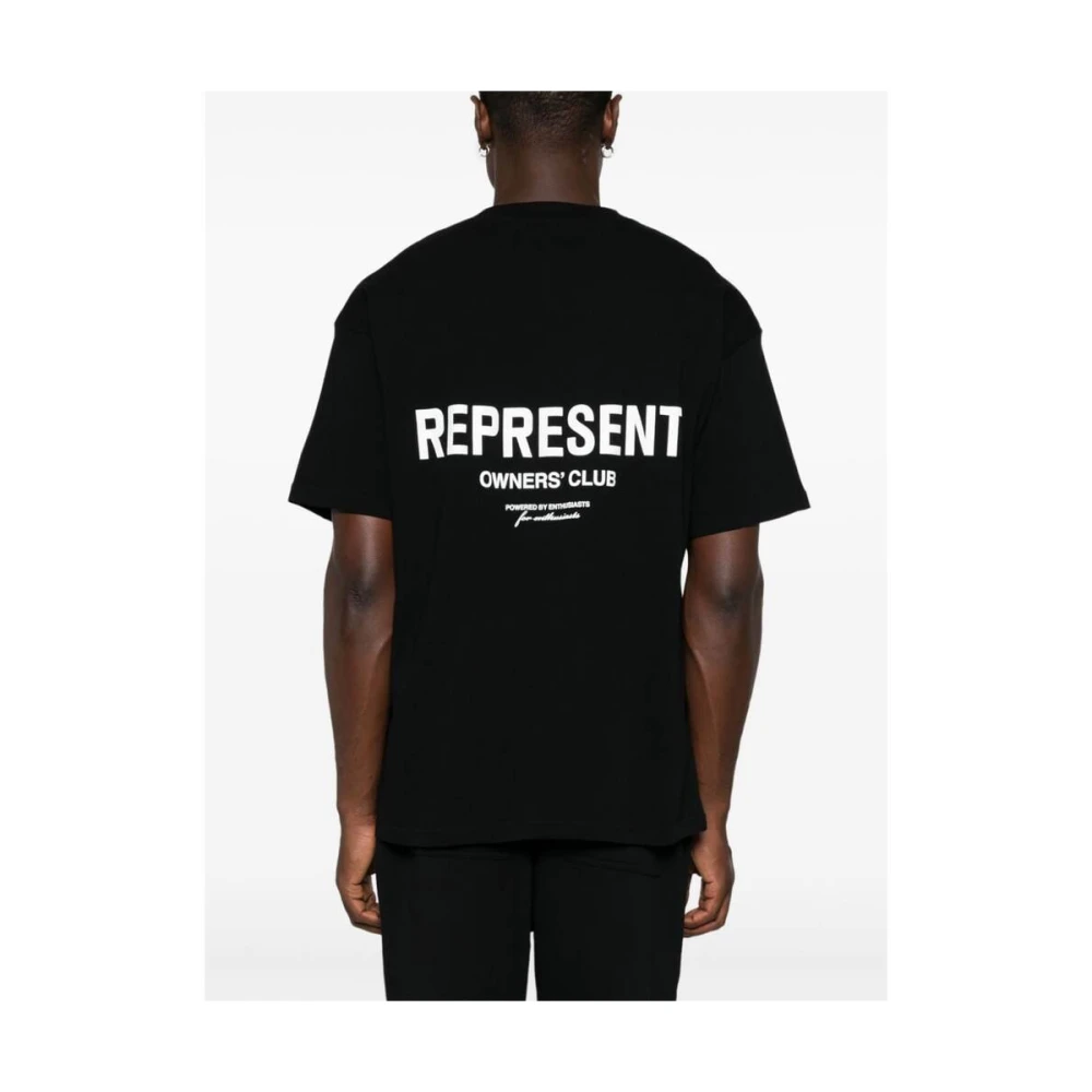 Represent Grafische Print Katoenen T-shirt Black Heren