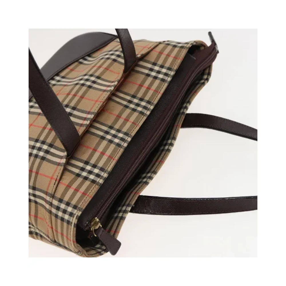 Burberry Vintage Pre-owned Canvas handbags Beige Dames