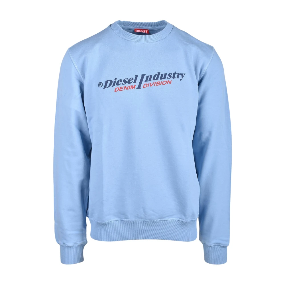 Diesel Himmelblå Sweatshirt för Män Blue, Herr