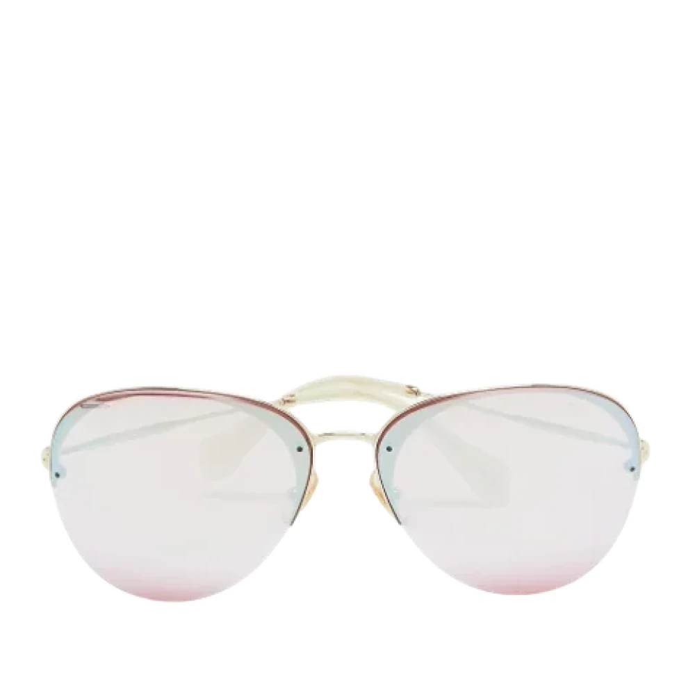 Miu Pre-owned Acetate sunglasses Pink Dames