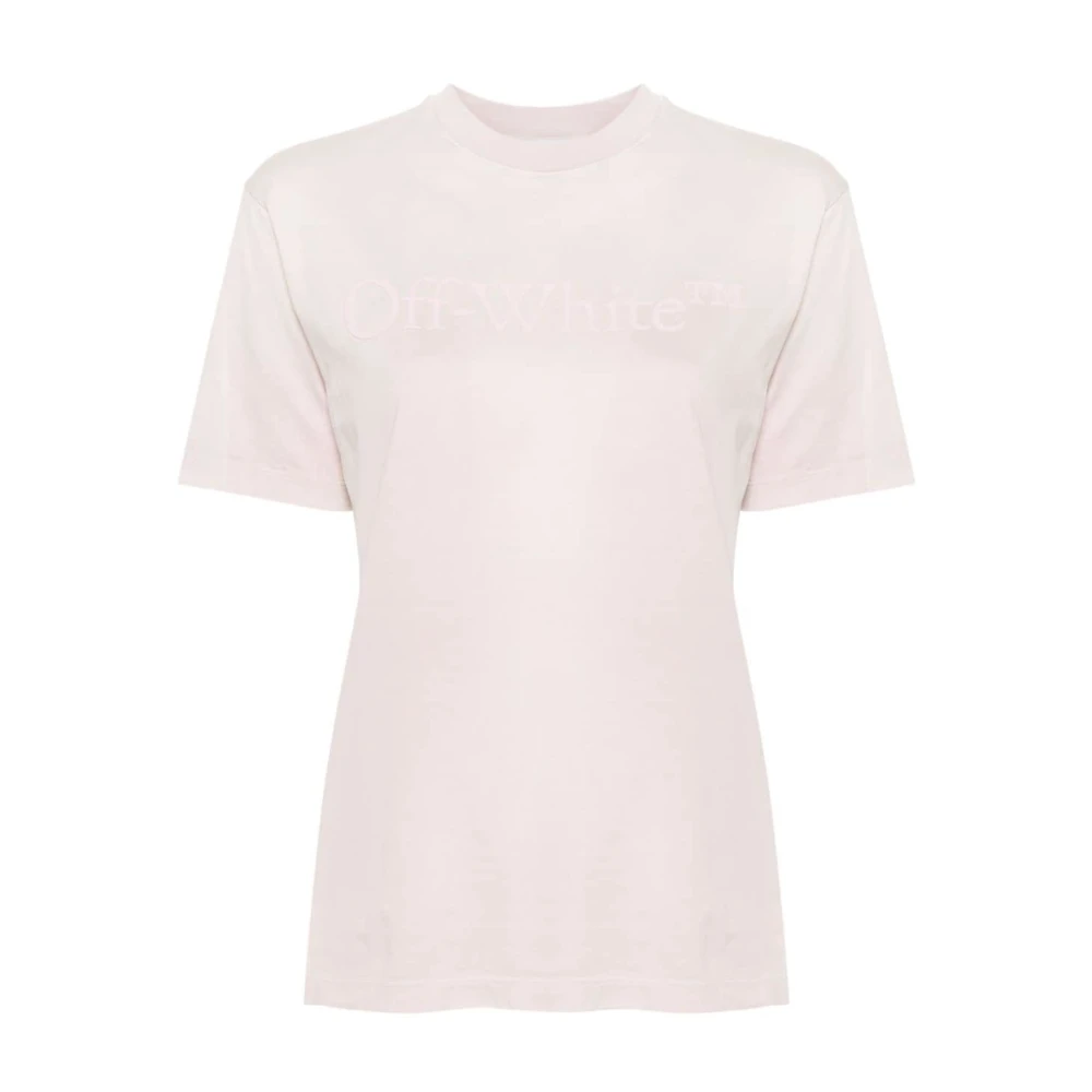 Off White Casual Tee Gebrande Lila Shirt Pink Dames