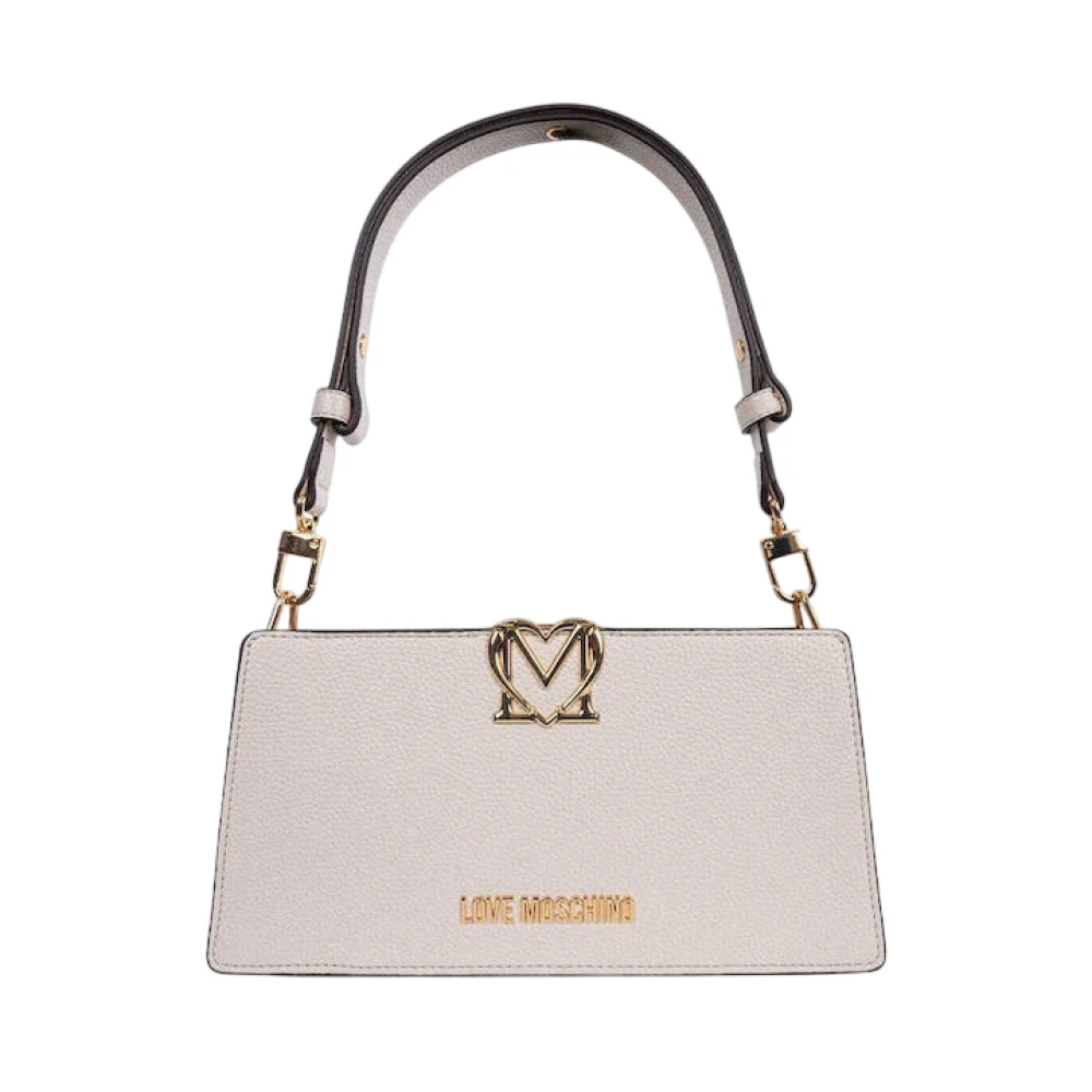 Love Moschino Damen Beige Verzierte Schultertasche