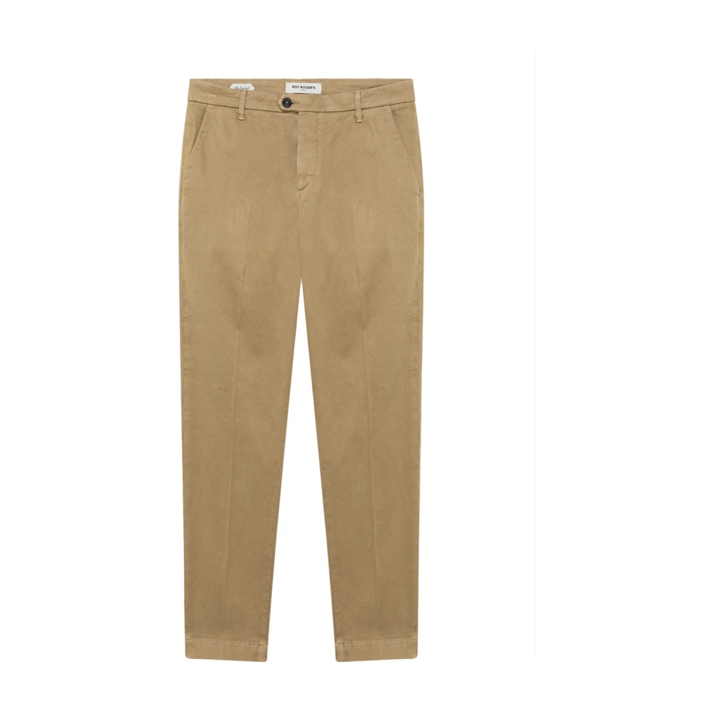 Roy Roger's Homme Beige Pantalons, Taille: W34 Conduit Chino Pants