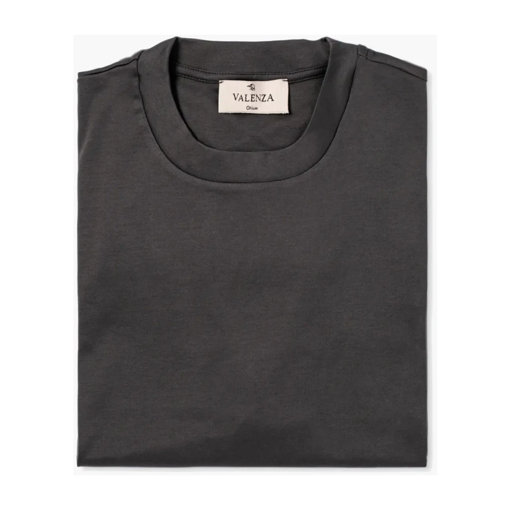 Valenza Interlock Supima T-shirt Donkergrijs Gray Heren