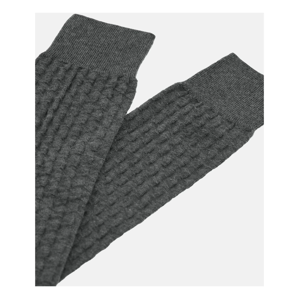 Boggi Milano Sokken van katoenmix Jacquard Black Heren